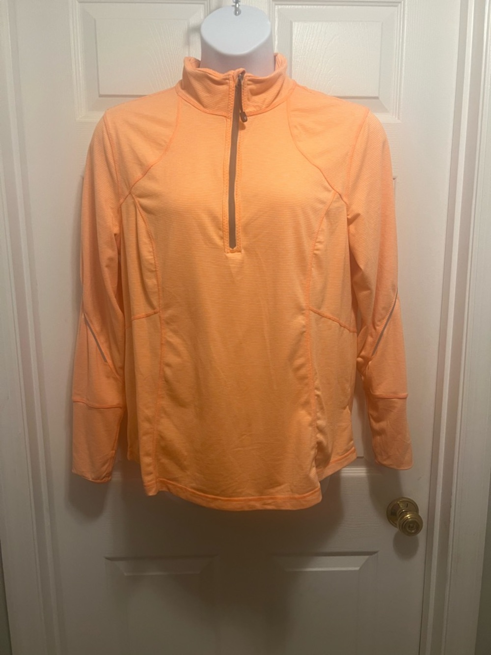 Women's Peach Half-Zip Active Pullover